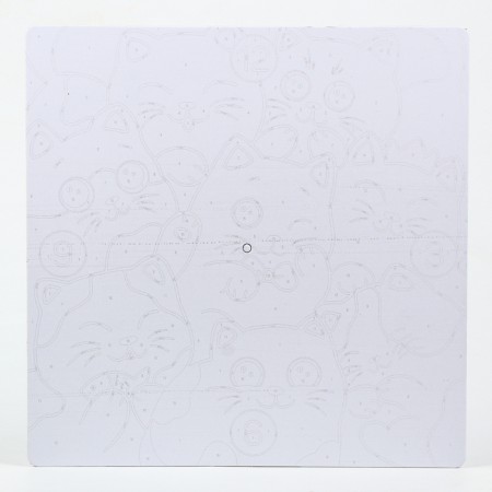 Watch painting by numbers "Cute cats", 30 x 30 cm-3