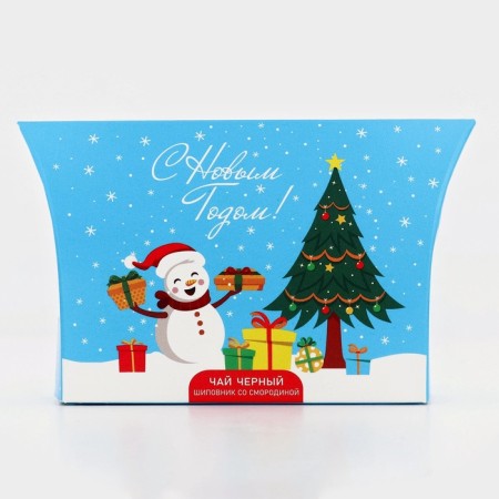 Black tea "Happy New Year", with the taste of rosehips with currants, 20 g-2