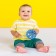 Developing toy Bright Starts, OBALL ball, with a rattle, blue color