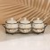 A set of ceramic cans for spices on a metal stand “Flowers”, 200 ml, 3 pcs, white color