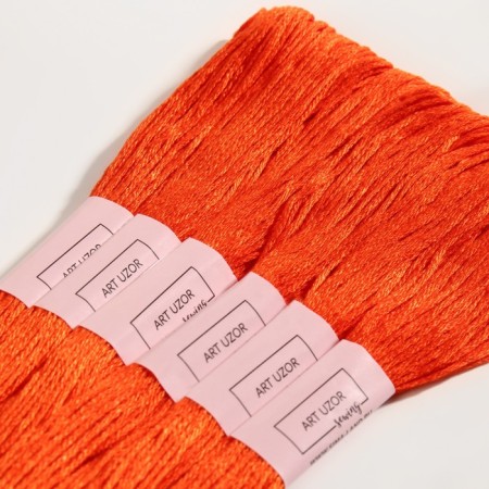 Muline threads, 8 ± 1 m, tangerine color No. 720-2
