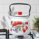 The kettle "Flowers are red", 3.5 l, white with a button, induction, white color