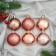 Set of balls plastic D-6 cm, 9 pcs "Camilla" pink