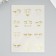 Stickers (stickers) "Smiley" 10x15 cm, color gold, 5-307