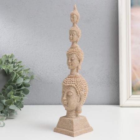 Polystone souvenir "Four -legged Buddha" Sand 6x6x26.5 cm-3