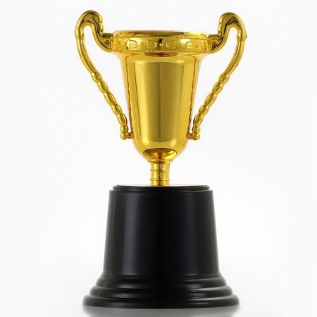 063V Cup, award figure, gold, plastic stand, 14.5 x 9 x 7.1 cm.-4