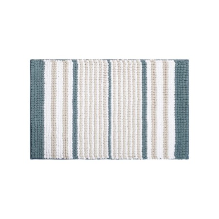 Bathroom rug IDDIS, 50x80 cm, shenill, blue-green color