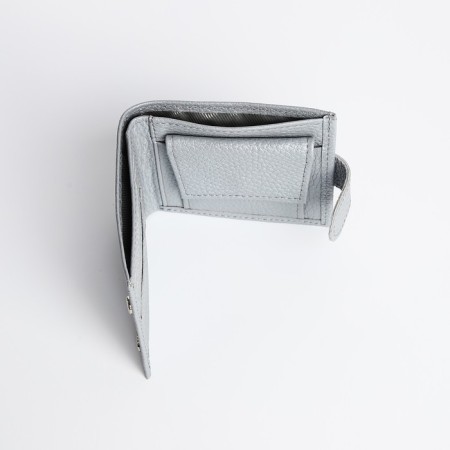 Women's wallet on the button, Textura, color gray color-5