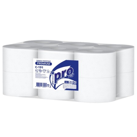 Protissue C191 toilet paper, 2-layer with perforation, 170 m, 1360 sheets-2