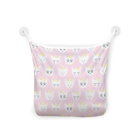 Organizer in a bath on suction cosepers "cat looks", for storing toys and trifles, size 33x39 cm-2