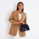 Bag Cross-Bodi with a zipper, blue color
