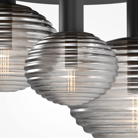 Ceiling light MayToni Mod268CL-03B, 3CHE14, 40W, 53.5x46x38.5 cm, black color black-2