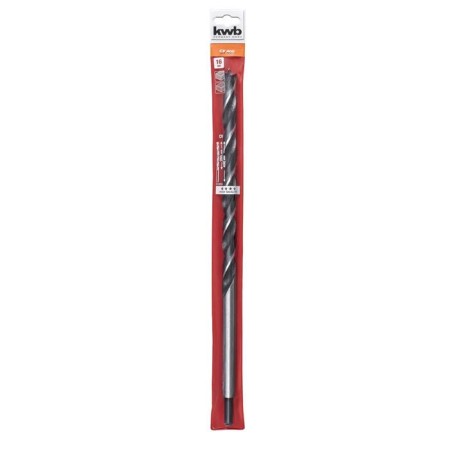 KWB wood drill, 16x400 mm, cylindrical shank, steel CR-V-1