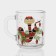 New Year's glass tea mug "New Year's snakes", 200 ml, mix