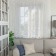 Tulle to the kitchen on a curtain tape 200x160 cm, white, 100% polyester