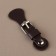 Back button block, 8 × 3 cm, brown color