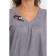 Female blouse, size 46, gray color