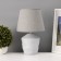 Table lamp with lampshade Risalux "Nebraska", 1 × 40 W, E27, Gray, 20 × 20 × 32 cm