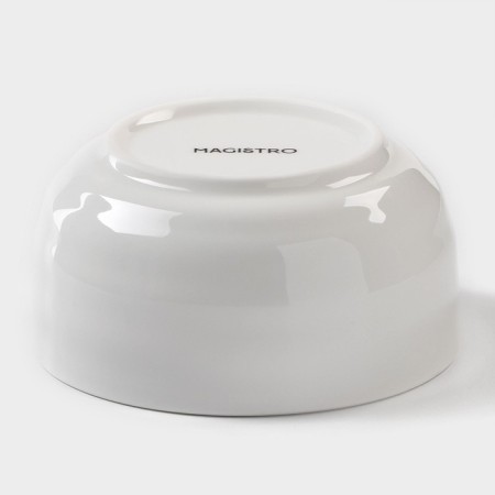 Porcelain salad Magistro "Elegy", 300 ml, d = 10.5 cm, white color-2