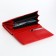 Women's wallet on magnets, red color