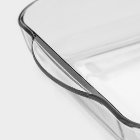 Square Square from heat -resistant glass Borcam, 3 l, with a lid-3