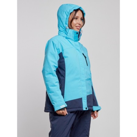 Ski jacket female winter, size 54, blue color-11