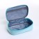 Style cosmetic bag, 21.8*12.5*6, zipper, turquoise