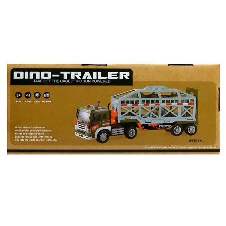 Dino Assistance truck, 1:16, with a dinosaur, light, sound, inertia-8