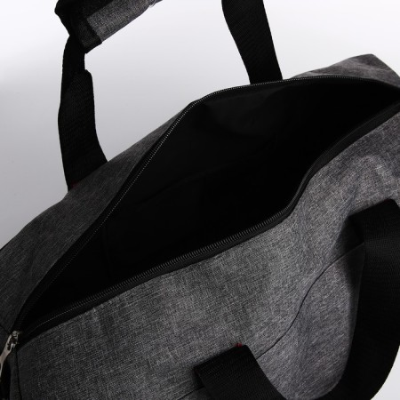 Sports bag with lightning, long belt, gray color-2