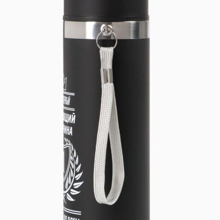Thermos, 500 ml, the “real man” sleeve, with a circle, retains heat 10 hours, 6.5 x 24 cm-7