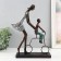 Polystone souvenir "Mom teaches her son to ride a bicycle" under metal 24x8x31 cm