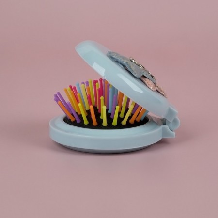 Massage comb “plush mercy”, folding, with a mirror, D = 7.5 cm, Mix drawing-9