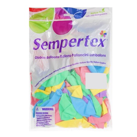 Latex ball 12 "Matte, pastel, set 100 pcs, mix-6