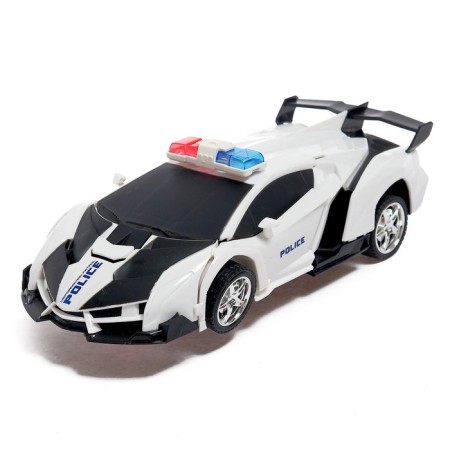 Robot radio -controlled "policeman", transforms, light and sound effects-4