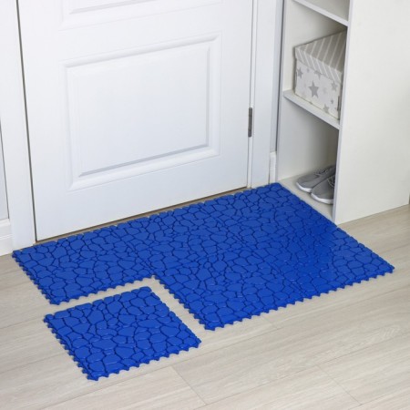Aqua Stone floor modular coating, 34 × 34 cm, 6 pcs in packaging, blue color-6