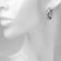 Earrings Metal "Bohemia" Virazh bend, color silver