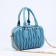 Bag Cross-Bodi with a zipper, blue color