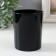 Black gloss candlestick 9x7.5 cm, 250