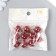 Suspension decorative for creativity glass "ball - pebbles" Bordeaux d = 1.6 cm set 10 pcs