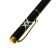 Gift handle, ball "bark" in a plastic case, rotary, black body with gold