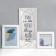 Photo frame in 2 photos 10x10, 10x15 cm+mirror "Smile" White set 3 pcs 31x27 cm