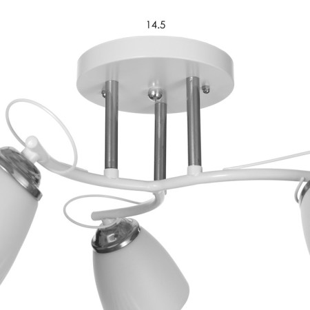 Nicole chandelier 3x15W E27 White Bayerlux-4