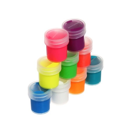 Gouache 9 colors x 20 ml, erichkrause, neon, fluorescent effect, in cardboard packaging-8