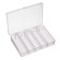 Container for fishing accessories, small, 5 departments, 11.5x9.5x2 cm