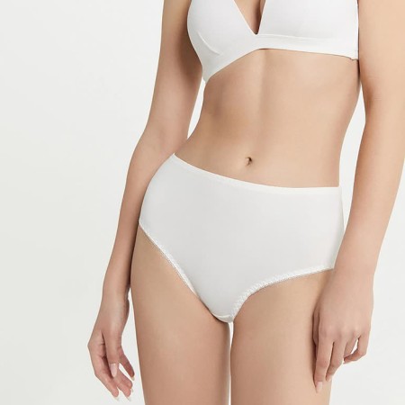 Set of women's panties slips (3pcs), gloomy-white color, size 50 (xl)-3