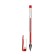 Gel pen, 0.5 mm, red, transparent case