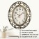 Watch wall, interior "turns", 31 x 26 cm, silent, black body with gold