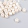 Beads for creativity plastic cylinder "White Lilia" set 20 grams 0.6x0.6x0.5 cm