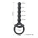Nozzle on the penis of the oki, with an erection ring, "beads", black