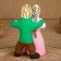 Souvenir "couple", 8 × 10 × 14 cm, Kargopol toy